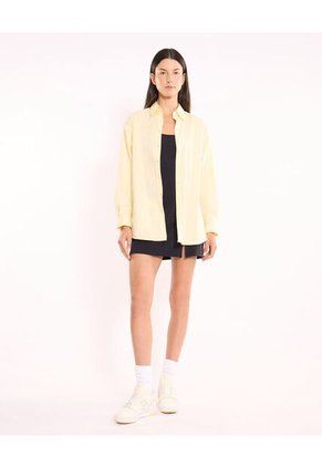 Camisa Para Mujer Manga Larga Color Amarillo Marca Atmos #31010010