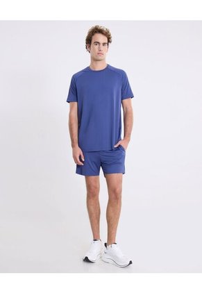 Bermuda Squared Con Biker Interno  Para Hombre Azul Atmos