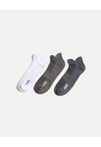 Pack X3 Medias Tobilleras X3 Para Hombre Gris Atmos Atmos