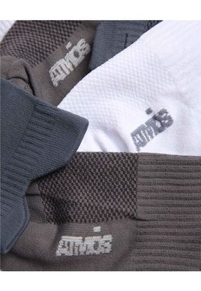 Pack X3 Medias Tobilleras X3 Para Hombre Gris Atmos