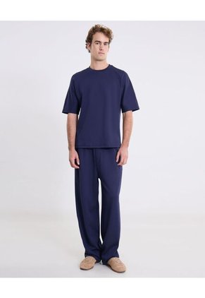 Pantalón Balloon Plush Confort  Para Hombre Azul Atmos