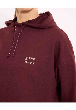 Buzo Para Mujer Hoodie Color Vino Marca Atmos #31060097