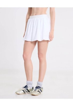 Falda Training Globo Con Biker  Para Mujer Blanco Atmos