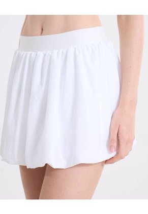 Falda Training Globo Con Biker  Para Mujer Blanco Atmos