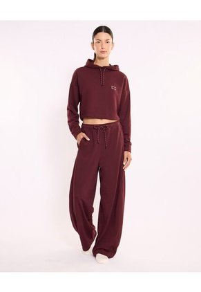 Buzo Para Mujer Hoodie Color Vino Marca Atmos #31060097