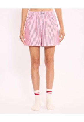 Short  Para Mujer Multiusos Plano Color Rojo Marca Atmos #31190117