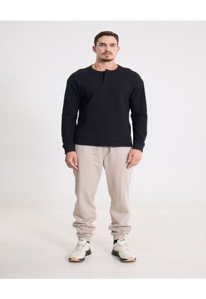 Camiseta Para Hombre Manga Larga Cuello Redondo Color Negro Marca Atmos #32090254