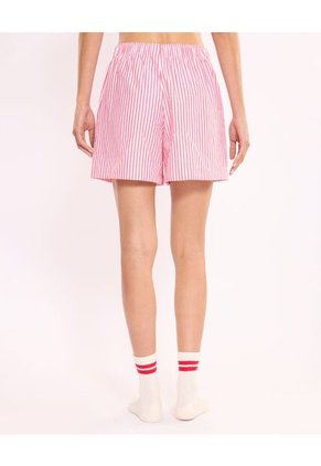 Short  Para Mujer Multiusos Plano Color Rojo Marca Atmos #31190117