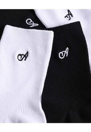 Medias X2 Para Mujer Caña Media Color Negro Marca Atmos #31980050