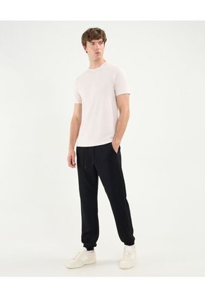 Camiseta Para Hombre Manga Corta Cuello Redondo Color Beige Marca Atmos #32090200