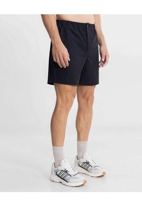 Bermuda  Para Hombre Regular Corto Color Negro Marca Atmos #32100176