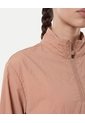Chaqueta Rompevientos Cuello Alto Para Mujer  Deportiva  Color Camel Marca Atmos de Atmos