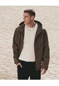 Rompevientos Con Capota Y Bolsillos  Para Hombre Verde Atmos de Atmos
