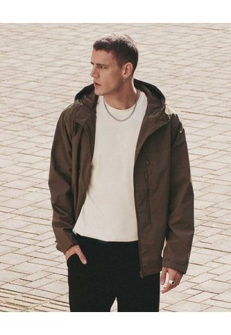 Rompevientos Con Capota Y Bolsillos  Para Hombre Verde Atmos Atmos
