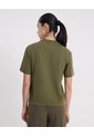 Camiseta Básica Manga Corta Amplia Para Mujer  Deportiva  Color Verde Marca Atmos de Atmos