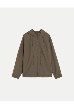 Rompevientos Con Capota Y Bolsillos Para Hombre Verde Atmos