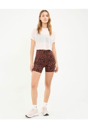 Camiseta Para Mujer Manga Corta Cuello Redondo Color Beige Marca Atmos #31090230