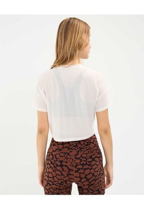 Camiseta Para Mujer Manga Corta Cuello Redondo Color Beige Marca Atmos #31090230