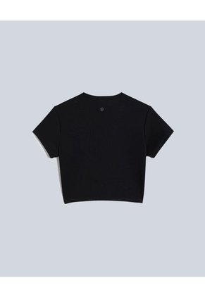 Crop Top Para Mujer Manga Corta Color Negro Marca Atmos #31090178