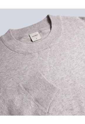 Saco Para Hombre Cuello Redondo Color Gris Marca Atmos #32330003