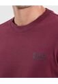 Camiseta Para Hombre Manga Corta Cuello Redondo Color Vino Marca Atmos #32090220 de Atmos