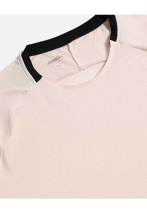 Camiseta Para Hombre Manga Corta Cuello Redondo Color Crema Marca Atmos #32090261