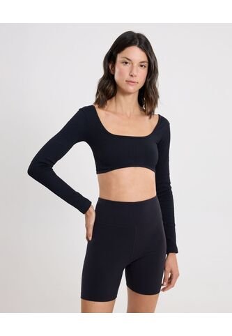 Camiseta Para Mujer Crop Top Color Negro Marca Atmos #31090299 Atmos