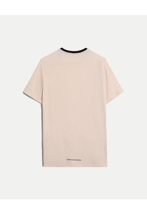 Camiseta Para Hombre Manga Corta Cuello Redondo Color Crema Marca Atmos #32090261