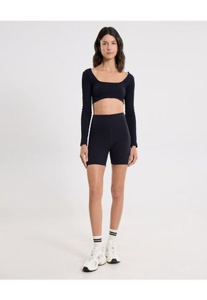 Camiseta Para Mujer Crop Top Color Negro Marca Atmos #31090299