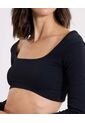 Camiseta Para Mujer Crop Top Color Negro Marca Atmos #31090299 de Atmos