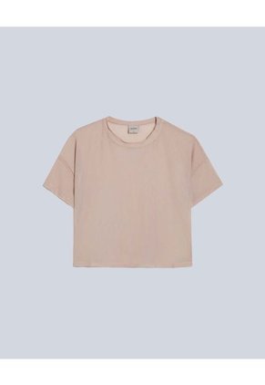 Camiseta Para Mujer Manga Corta Color Beige Marca Atmos #31090189