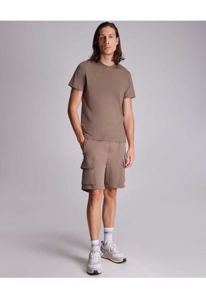 Camiseta Para Hombre Manga Corta Color Café  Marca Atmos #32090124