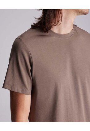 Camiseta Para Hombre Manga Corta Color Café  Marca Atmos #32090124