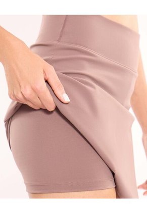 Falda Para Mujer Medio Color Café Marca Atmos #31140026