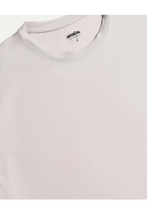 Camiseta Para Mujer Manga Corta Cuello Redondo Color Gris Marca Atmos #31090278