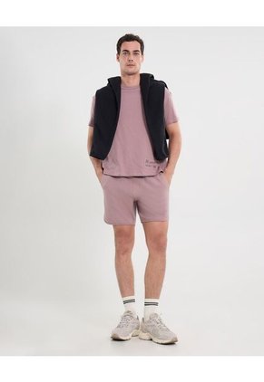 Camiseta Para Hombre Manga Corta Cuello Redondo Color Rosado Marca Atmos #32090188