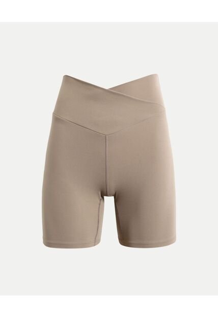 Short Para Mujer Multiusos Punto Color Mocca Marca Atmos #31190113