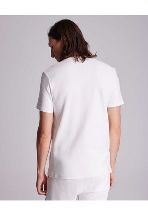 Camiseta Para Hombre Manga Corta Color Marfil Marca Atmos #32090125