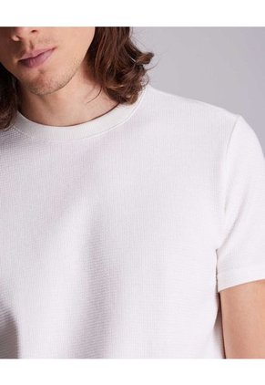 Camiseta Para Hombre Manga Corta Color Marfil Marca Atmos #32090125