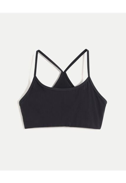 Top Para Mujer Soporte Bajo Color Negro Marca Atmos #31220183