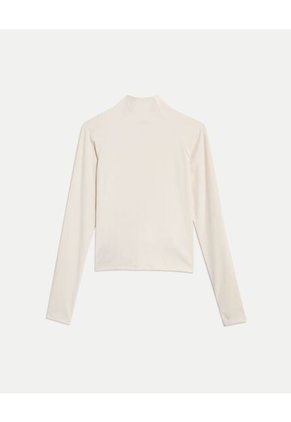 Buzo Para Mujer Cuello Alto O Cuello Tortuga Color Crema Marca Atmos #31060075