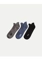 Pack X3 Medias Tobilleras X3 Para Hombre Azul Atmos de Atmos