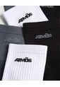 Pack X3 Medias Caña Corta Microfibra X3 Para Hombre Gris Atmos de Atmos