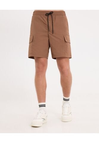 Short Cargo Con Cordón Ajustable  Para Hombre Café Atmos Atmos