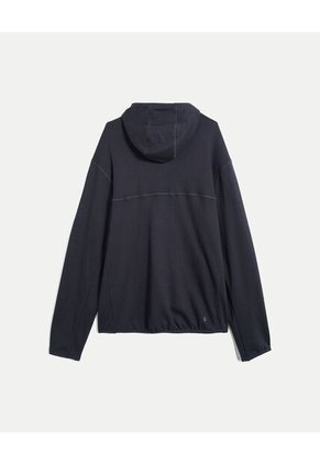 Buzo Con Capota Y Cortes  Para Hombre Negro Atmos