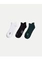 Pack X3 Medias Tobilleras X3 Para Hombre Verde Atmos de Atmos