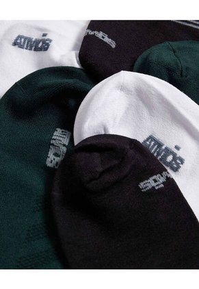 Pack X3 Medias Tobilleras X3 Para Hombre Verde Atmos