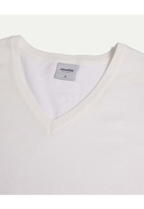 Camiseta  Para Mujer Manga Sisa Cuello V Color Blanco Marca Atmos #31090332