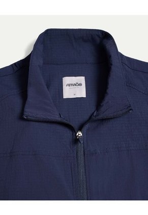 Chaleco  Para Hombre Plano Color Azul Marca Atmos #32250007