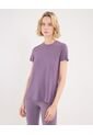 Camiseta Deportiva Manga Corta  Para Mujer Morado Atmos de Atmos
